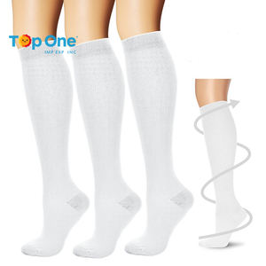 TopOne Nuevos calcetines de presión para ciclismo y correr al aire libre Calcetines largos de compresión - Product Image 3