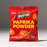 Sac d'emballage de bouffées en plastique imprimé personnalisé pochette à joint arrière alimentaire-maïs soufflé chips de pomme de terre bonbons noix sucre collation café thé feuille