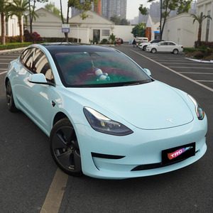 Film vinyle automobile très vendu : <span class=keywords><strong>Sherlock</strong></span> Blue, orange, effet chromatique, brillant, transparent et vert mat en PET. - Product Image 2