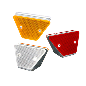 Delineateur routier blanc réfléchissant en plastique ABS, réflecteur de garde-corps routier, marqueurs prismatiques de bord de route haute intensité - Product Image 1