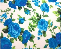 Tissu Popeline 100% Coton Imprimé pour Robe, Peigné pour Vêtements d'Enfants Bébés
