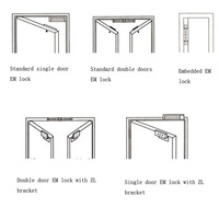 Système de contrôle d'accès intelligent par clavier RFID avec mot de passe et système de verrouillage à pêne pour porte en verre avec cartes maîtresses