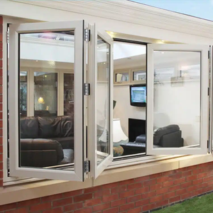 Ventana de vidrio plegable BI de alta calidad, ventana de realce, ventanas plegables de aluminio - Product Image 3