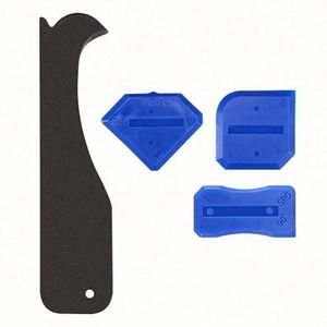 Kit de raclettes et grattoirs portables écologiques et durables pour le nettoyage des sols et des fenêtres, et le décapage de la calfeutrage et de la jointure - Product Image 4