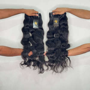 Extensions de cheveux ondulés en vrac, non traités, en cheveux naturels vierges de vison indien, lots de fournisseurs - Product Image 2