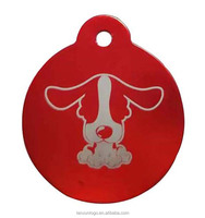 Factory Supply Doppelseitige Hunde gepäck anhänger Viele Farben Metall oxidation Grün Aluminium Knochen laser Hunde-ID-Tag Stempel technik