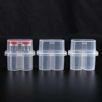 Ampul 3ml Custom 5ml-10ml-20ml *1 Kotak Plastik Transparan untuk Vaksin, Kotak Penyimpanan Bubuk Beku, Wadah Vial untuk Perjalanan, Grosir