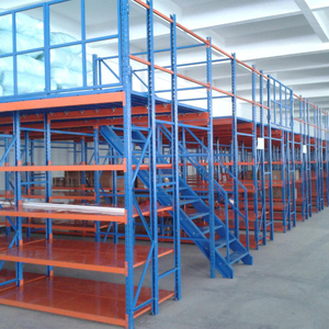 Supports de stockage en métal flexible Q235b Supports de stockage d'entrepôt en acier Plate-forme d'entrepôt de palettes au deuxième étage Étagères mezzanine en métal - Product Image 3