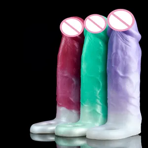 FAAK manufacturers direct sales with ring dildo hot new products soft real touch multi-color male dildo set for adult