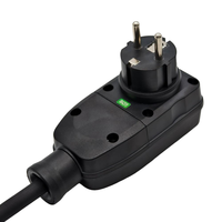 Disjoncteur RCD GFCI standard de l'UE cordon d'alimentation à 3 broches câble de prise de terre Protection contre les fuites automatique électronique grand public