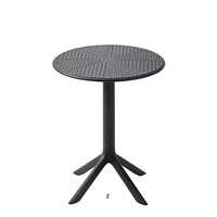 Table en plastique moderne d'extérieur en gros, mobilier portable pour la maison, idéal pour les cafés, jardins, événements et appartements