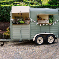 Nouvelle conception de restaurant mobile, kiosque de restauration rapide, stand de hot-dogs, glaces, snacks, café, camion de nourriture, remorque