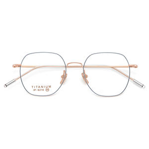 Monture de lunettes ovale en titane Mumatt 6216, ultra légère, antidérapante, unisexe, monture complète, verres en acrylique - Product Image 3