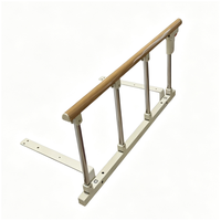 Barrière de lit fixe robuste personnalisée avec poignée antidérapante en PVC pour la protection latérale du lit en maison de retraite