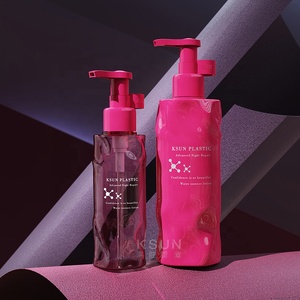 Hình Dạng Sóng 180Ml 300Ml 10Oz Cơ Thể Mỹ Phẩm Kem Dưỡng Da Rửa Tay Tóc Gel Dầu Gội Đầu Trang Điểm Remover Chai Dầu Với Bơm - Product Image 1