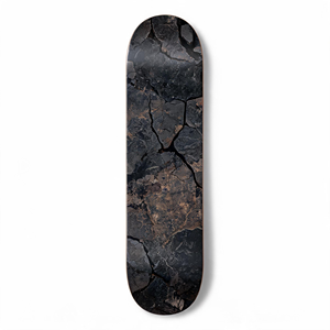 Planche de skateboard 7 plis en érable canadien, texture craquelée, graphisme Dark Stealth, fabricant professionnel de planches de skateboard, vente en gros - Product Image 1