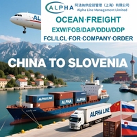 Transitaire maritime Chine-Slovénie EXW FOB DDP DAP DDU Agent d'expédition porte-à-porte pour commandes d'entreprise uniquement avec transport par camion