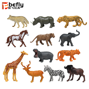 12 pièces d'<span class=keywords><strong>animaux</strong></span> en plastique sauvage de la forêt en PVC creux pour la décoration - Product Image 2