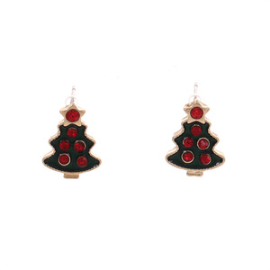 Christmas Theme Stud Earrings Alloy Zinc Reindeer Tree Snowflake <b>Candy</b> <b>Cane</b> Party Fashion Jewelry - Product Image 5