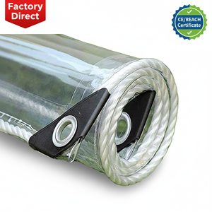 Bâches de couverture de camion d'extérieur en tissu enduit de PVC résistant 650gsm, matériau de tente, rouleau de bâche de Bache imperméable - Product Image 1