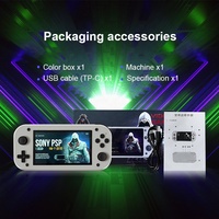 M17 20000 jeux 64GB 4.3 pouces Android HD Retro Classic Video Player Portable 4K Handheld Game Console TV Connection Prend en charge FC
