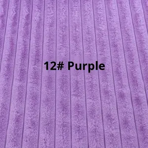 Vải nhung dệt jacquard sọc dọc lông thỏ khổ lớn 35mm, 650g, dùng cho nội thất ô tô, gối, giày, mũ - Product Image 6