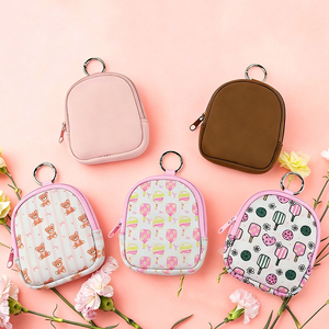 Custom Logo Mini <b>Backpack</b> Small Bag Keychain Coin <b>Purse</b> Wallets Cute Makeup Bag Cosmetic Bags for Women - Product Image 6