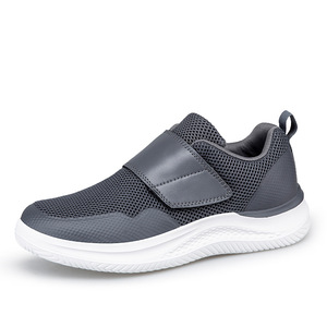 Zapatos Deportivos Transpirables de Malla con Cierre de Velcro para <span class=keywords><strong>Hombre</strong></span>, Zapatillas Casuales Ligeras con Plataforma y Correa Ajustable, OEM ODM - Product Image 3