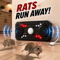 Répulsif à ultrasons multi-fréquences pour rongeurs, couverture intérieure à 360 degrés, type C, lutte antiparasitaire