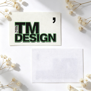 Étiquettes tissées en polyester écologiques, logo personnalisé, slogan de marque, étiquettes cousues pour vêtements de mode - Product Image 1