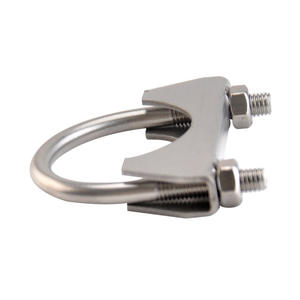 Colliers de serrage en acier inoxydable en forme de U, vis, tuyau d'échappement, silencieux et collier de serrage pour tuyau marin, système métrique, accessoires - Product Image 1