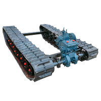 Châssis de chenilles en caoutchouc et acier pour mini-excavatrice, dumper, transporteur, chariot à chenilles - Fabrication OEM