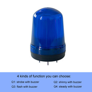 Industriale LED rotante stroboscopico faro spia AC12 ~ 24V lampada di allarme con cicalino per emergenza - Product Image 2