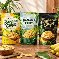 Sachet d'emballage alimentaire personnalisé imprimé pour chips de banane, chips de pommes de terre, snacks, biscuits et noix
