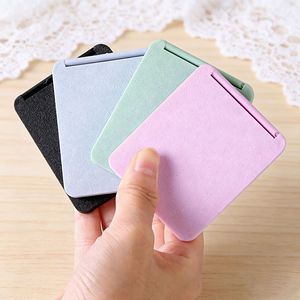 Espejo de Maquillaje Portátil Plegable Cuadrado con Tapa Abatible, Espejo de Belleza Esmerilado para Estudiantes - Product Image 1