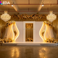 LEDA Romantic Acrylic LED Background Board for Wedding Hotel Hall Decoration