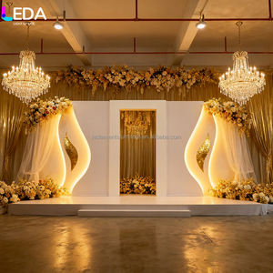 لوحة خلفية ليد أكريليك رومانسية ليدا لتزيين قاعة فندق الزفاف - Product Image 4