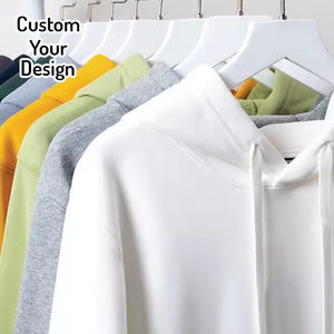 Wholesale High Quality Heavyweight Men Oversized Pullover Hoodie <b>Fleece</b> Lined Unlined Custom Logo Print <b>Thick</b> Wool Hoodies - Product Image 1