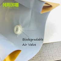 Sacs compostables écologiques, biodégradables, en PLA, emballage plat avec fermeture éclair, papier kraft artisanal, sac d'emballage alimentaire personnalisé