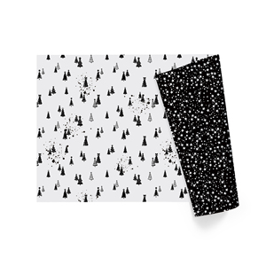 Bronzing Star Pattern Gift Wrapping <b>Paper</b> Roll Wholesale Black Christmas Tree Pattern Wrapping <b>Paper</b> Holiday Packing <b>Paper</b> - Product Image 3