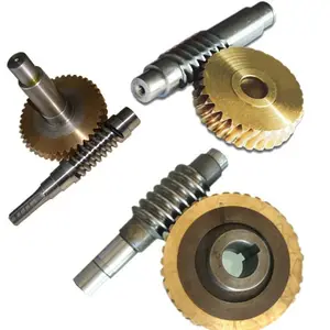 Fabricante 45 # worm gear motor com 12 pressão ângulo cobre turboworm e wormwheel usinagem