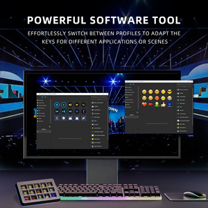 คีย์บอร์ด RGB ขนาดเล็ก 15 ปุ่มตั้งโปรแกรมได้ คอนโทรลเลอร์สำหรับไลฟ์สด สำหรับพีซี เกมมิ่ง ออฟฟิศ คอนโซล คีย์บอร์ดปรับแต่งได้ - Product Image 5