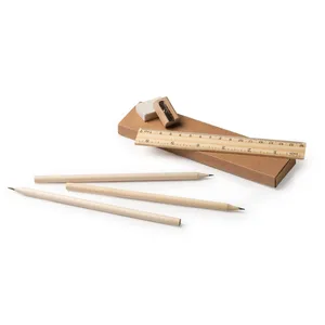 Set da Scrittura in Legno Naturale, Gadget Sostenibili - Product Image 1