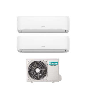 Climatizador acondicionado Hisense Dual Split Inverter serie HI-COMFORT 12 + 12 con 3AMW72U4RJC Wi-Fi integrado 12000 + 1200 - Product Image 1