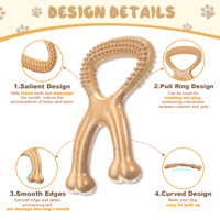 Jouets à mâcher pour chiens au goût de bœuf, en nylon non toxique, favorisent la santé dentaire, durables, indestructibles, extra grands, pour utilisation en extérieur, jouet 3D solide