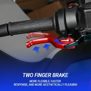 Pour <span class=keywords><strong>CB125R</strong></span>/F CB150X/R CB300R/F CB190R CB250R Moto CNC Aluminium Stunt Adjustable Short Brake Clutch Lever Set Made China - Product Image 5