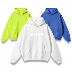 Fabricant de sweats à capuche pour hommes, sur mesure, 26 couleurs, 350 g/m², mélanges de coton, doublure en polaire, sweats à capuche surdimensionnés épais pour l'hiver, sweats à capuche vierges pour hommes - Product Image 1