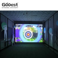 Simulateur de tir à l'arc de sport intérieur jeux muraux interactifs centre de fitness et centre sportif