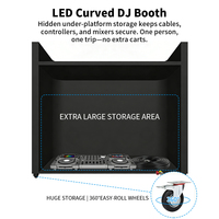 Портативный DJ-пульт с LED-видеостеной и экраном, класс защиты IP65, для торговых центров и розничных магазинов, гибкий LED-экран для DJ-пультов