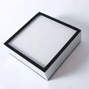 Precio de fábrica Resistencia a altas temperaturas H13 H14 Panel de marco de aluminio plisado H14 Filtro Hepa